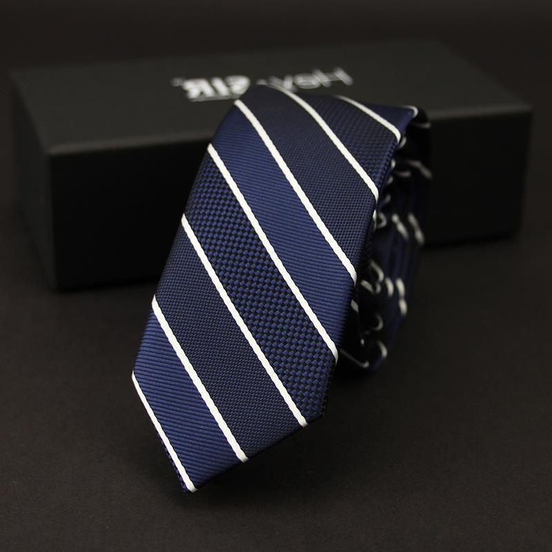 萌哒酱领带男韩版英伦窄版休闲学生5cm蓝白条纹潮男士职业小领带