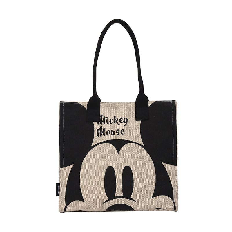 2024 New Cute Fashion Mickey All-Match Shoulder Bag Large Capacity Commuter Canvas Tote Bag Handbags for Moms