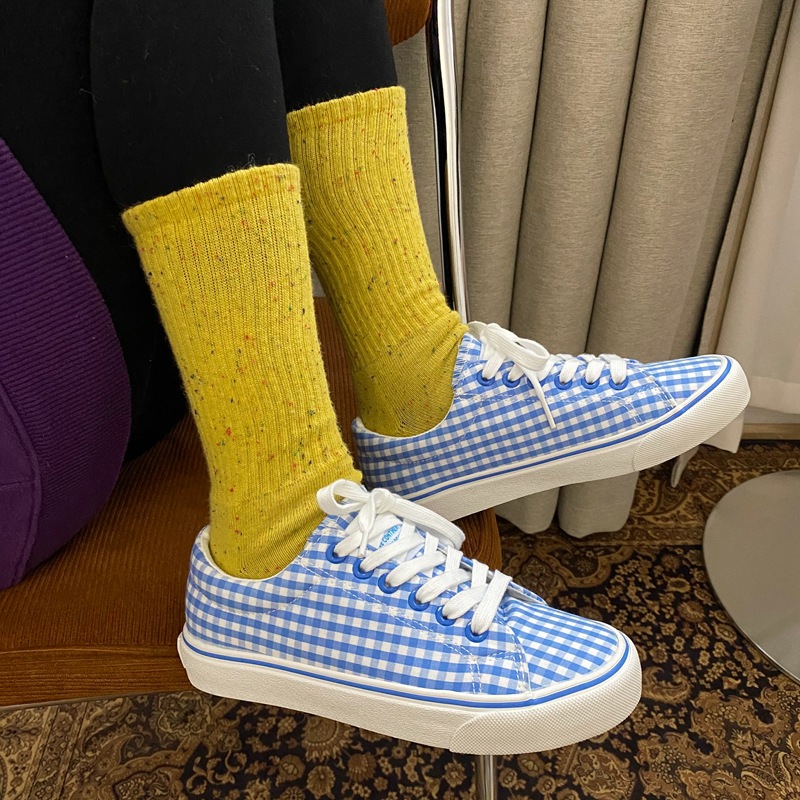 粉色条纹帆布鞋学院风少女心软妹ins潮流鞋子chic百搭韩版板鞋