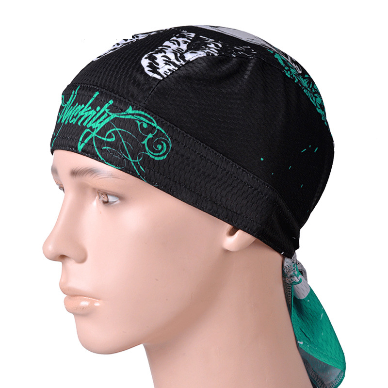 海盗头巾自行车包头巾 嘻哈遮阳骑行吸汗魔术小帽轻薄扎头巾布帽