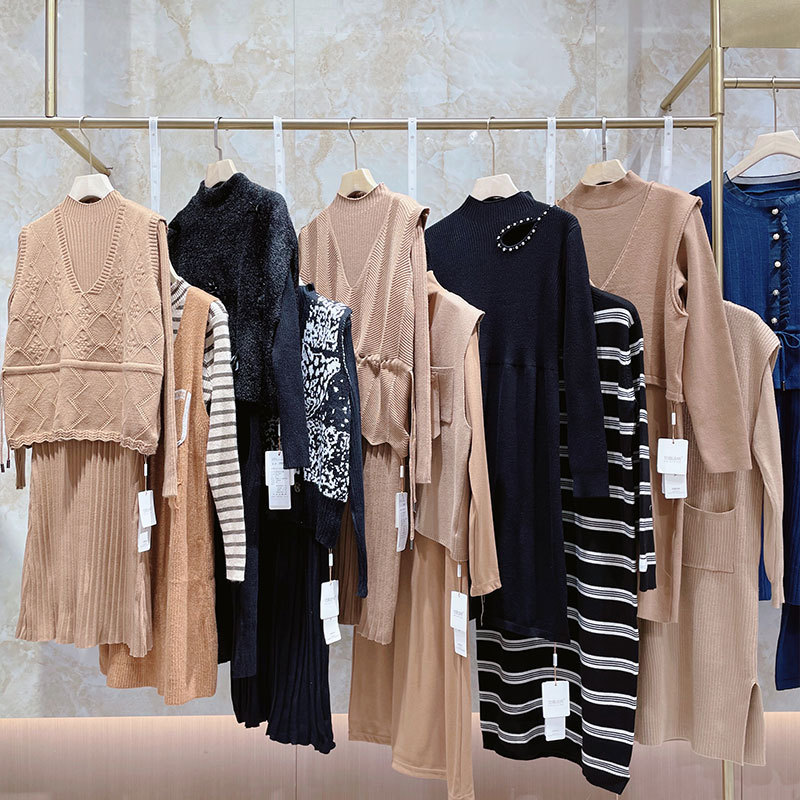 凯撒迪纳品牌折扣毛衣女装大牌清仓撤柜杂款尾单直播一手货源批发