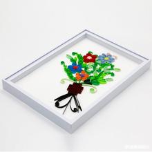 立体中空相框彩色衍纸画框花昆虫植物标本装饰裱相框展示PVC框