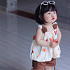 girl suit summer new pattern Western style lovely camisole shorts Two piece set Cartoon Little Bear printing 22360
