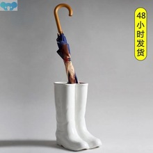 Multifunctional Umbrella Stand Rain Boots Shape Parasol跨境