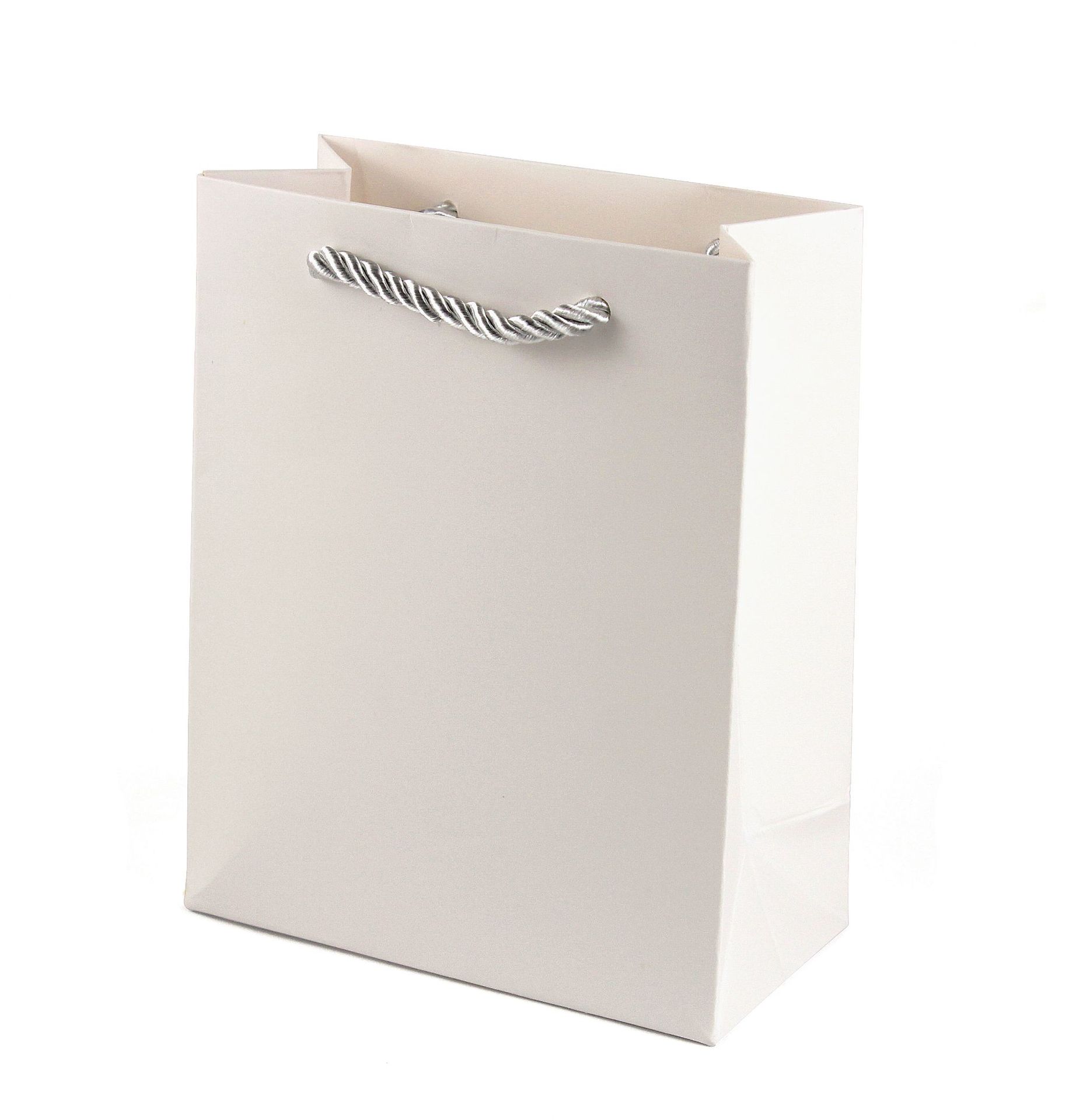 现货珠宝手提袋 小饰品手拎袋 礼品盒手提袋 白袋子印logo