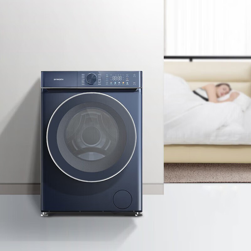 创维创维洗衣机f1057rdht_云锦蓝丨dd直驱变频 丨 微蒸空气洗