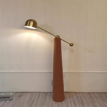 设计师复古客厅落地灯北欧创意汤勺锅盖个性样板间卧室书房地灯具