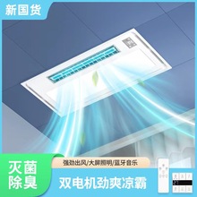 智能凉霸厨房照明二合一空调型电风扇集成吊顶冷霸吹风换气冷风机