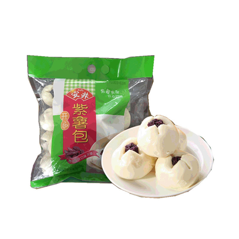 安井上海总代理800g*8安井开心紫薯包速冻食品早餐粗粮搭配可出口
