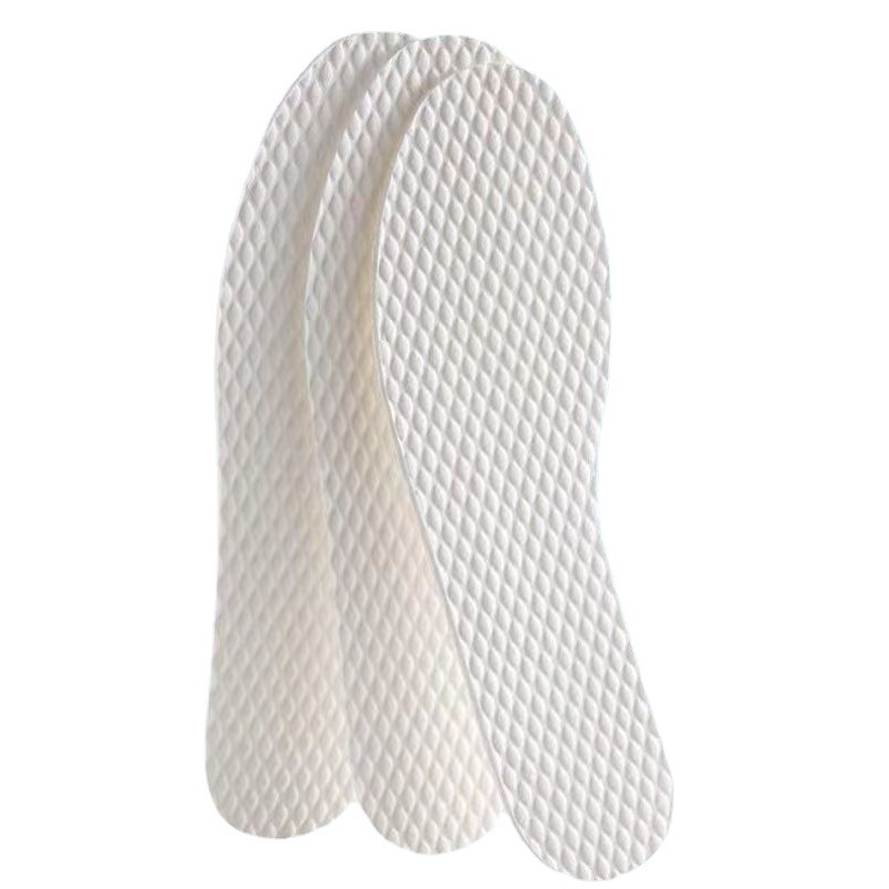 Disposable Insole Thin Wood Pulp Breathable Sweat Absorbing Men's and Women's Soft Bottom Disposable Wood Pulp Sanitary Napkin Insole Wholesale