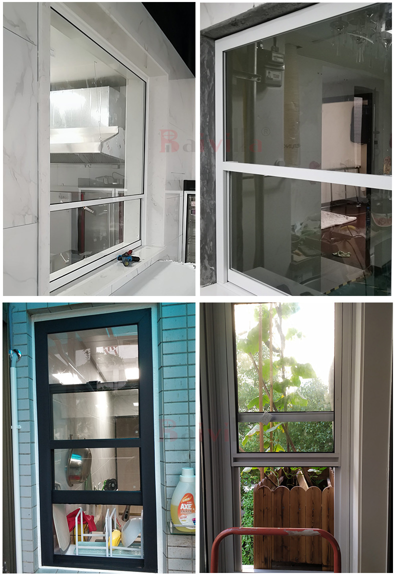 上下提拉窗 美式铝合金推拉窗断桥铝门窗提升窗窗户定制 厂家直销