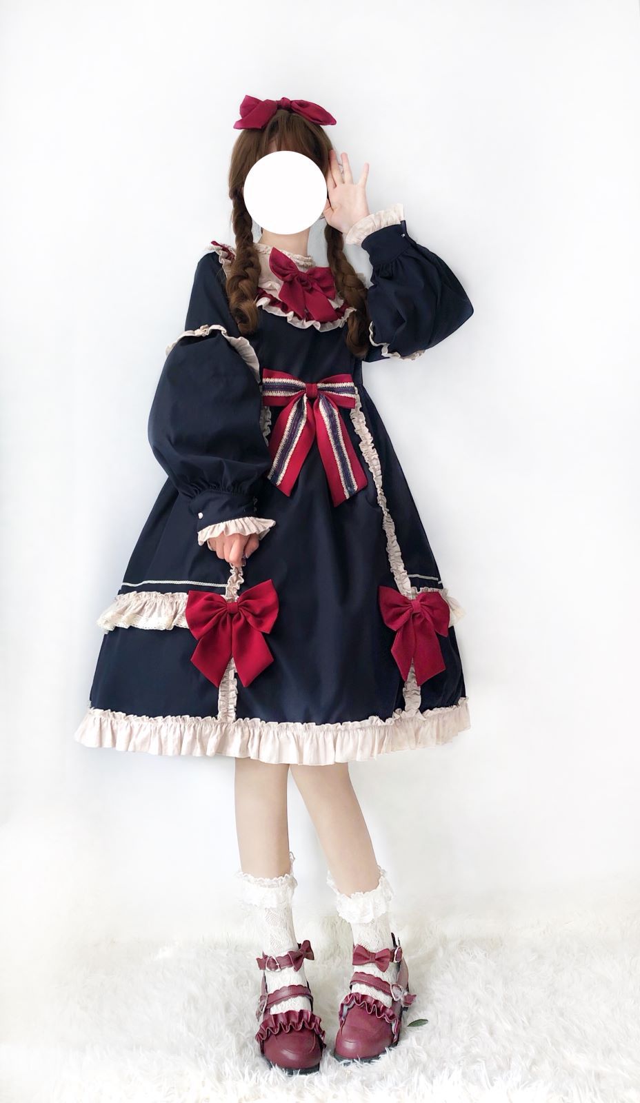 源头厂家设计公主 白雪姬lolita连衣裙 少女长袖洛丽塔洋装op