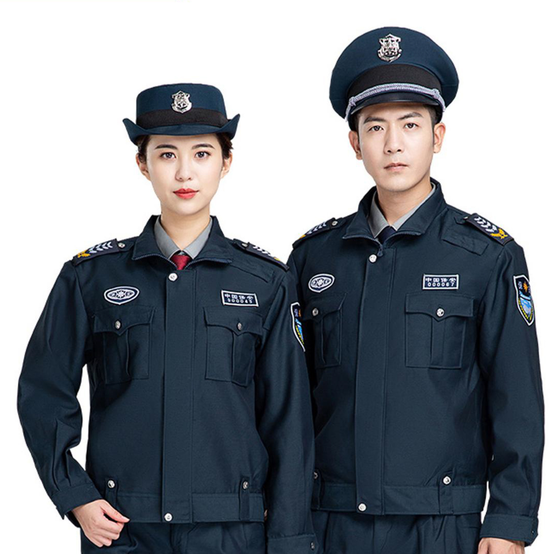 新款保安服春秋执勤服夹克套装秋冬物业门卫工作制服拉链押运服男