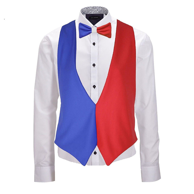 Cross-Border 2023 New Backless Vest National Day Party Dress Props Bow Tie Suit Wholesale