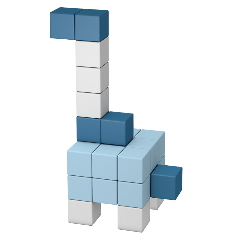 六面磁性正方体积木智力游戏积木拼装儿童早教玩具磁力魔方积木