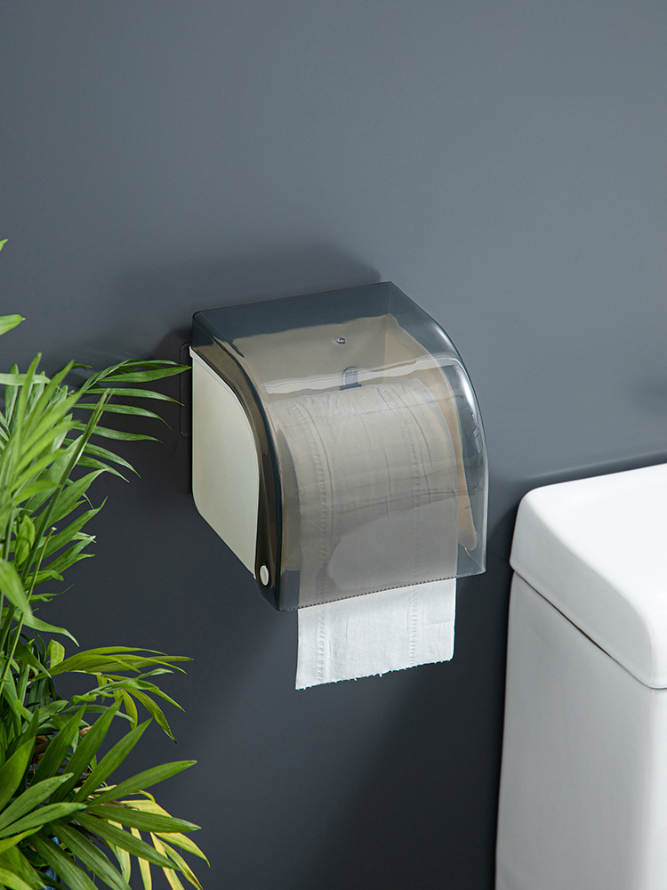 免打孔创意防水纸巾架厕纸盒卫生间纸巾盒厕所卫生纸置物架抽纸盒