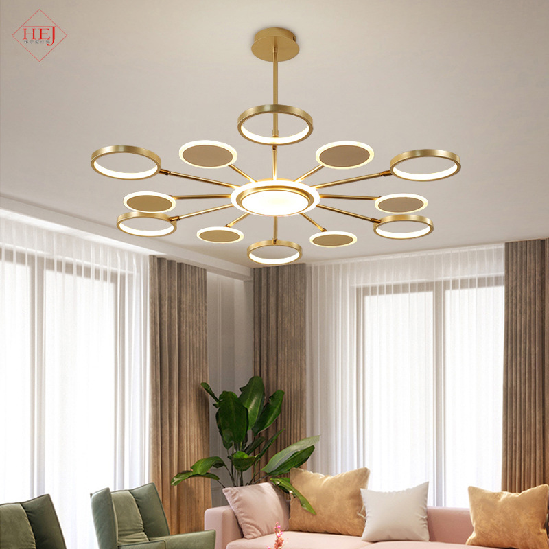 客厅灯北欧led现代简约家用大气餐厅卧室吊灯2021新款厂家灯具