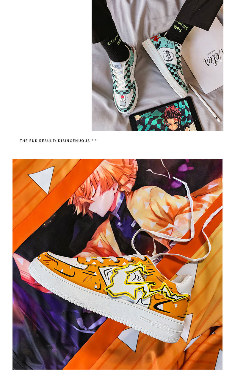 鬼灭之刃动漫联名空军一号板鞋男鞋潮流百搭休闲韩版学生潮鞋