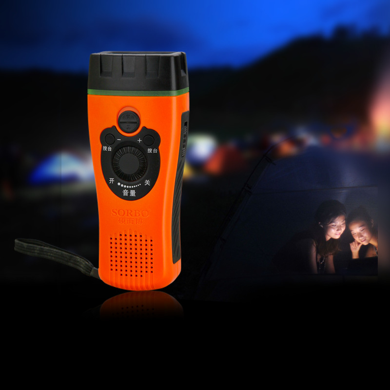 Flood Control Supplies Radio of Power Generator Outdoor Multifunctional Emergency Radio Solar Bluetooth Radio