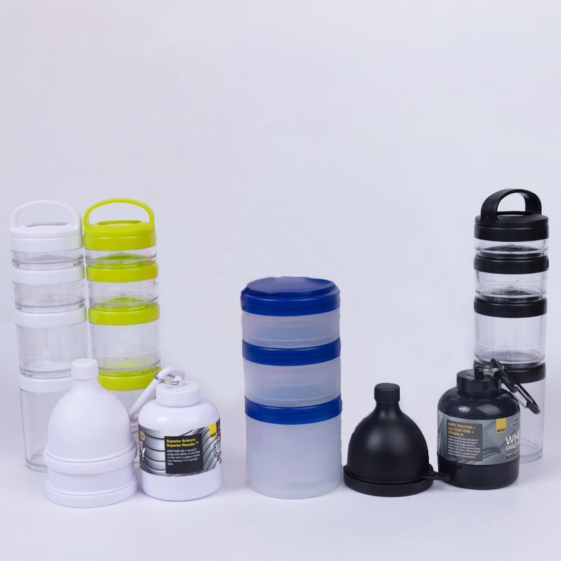 美国cyclone cup飓风摇摇杯 多层蛋白粉搅拌杯带储物盒奶昔杯批发