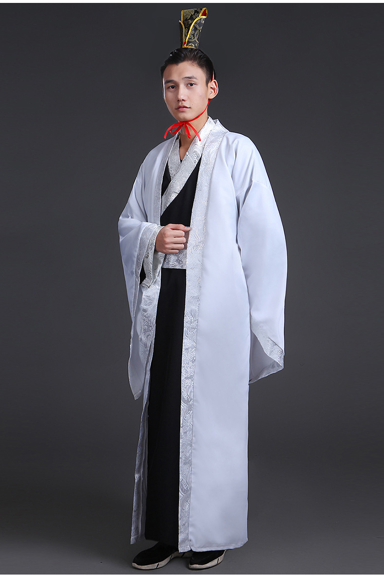 新款古装汉服男大氅服饰直锯汉代古代公子大臣侠客影视演出服