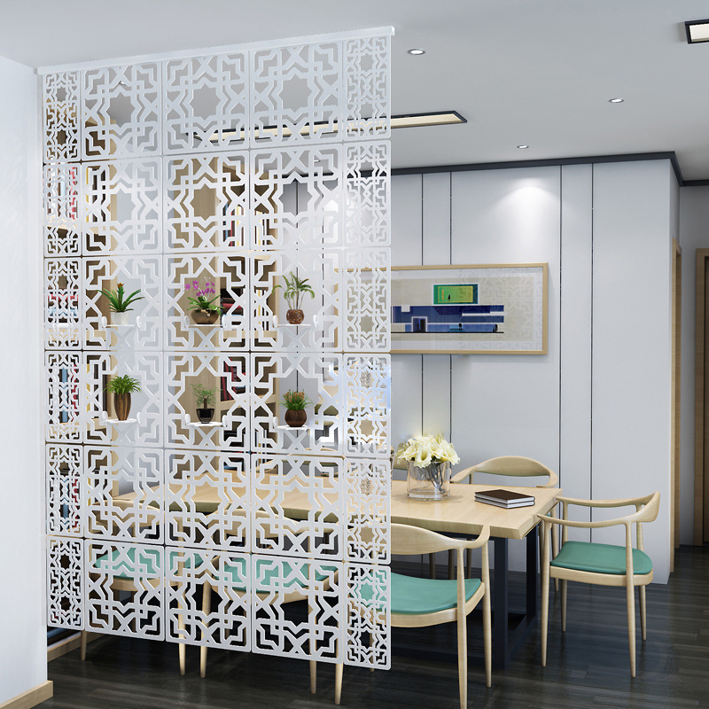 悬挂式屏风隔断帘子软装饰网红简约现代卧室家用移动客厅玄关镂空