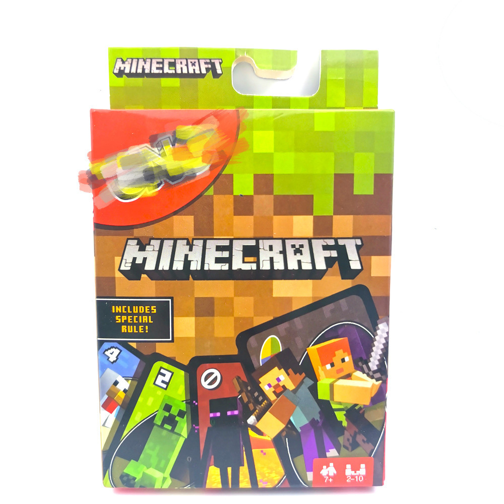 uno纸牌 我的世界uno优诺纸牌铜板卡加厚铁盒防水