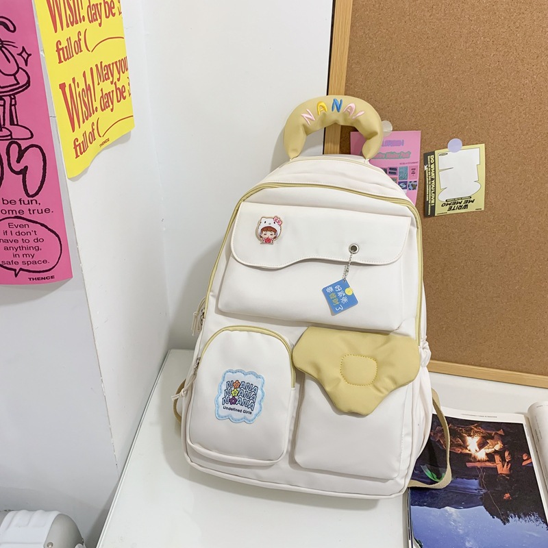 Schoolbag Female Ins College Style Middle School Student Junior High School Backpack Cute Girl Backpack