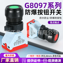 G8097/8030防爆防腐按钮控制开关自复位一常开常闭塑料防水开孔30