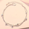 Frosted Pearl Bracelet Japan Korea Edition fashion Simplicity Silver ornament multi-storey Light beads lovely Beauty Anklet Foot ornaments