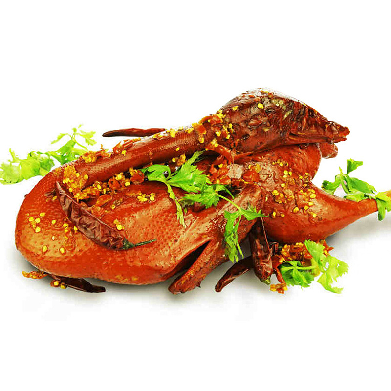 湖南特产 郴州舜华卤香临武鸭550g微辣卤味板鸭一整只鸭 鸭肉零食