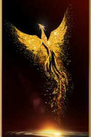 5d钻石画黄金凤凰飞天满钻竖版玄关圆钻贴钻十字绣钻石绣客厅