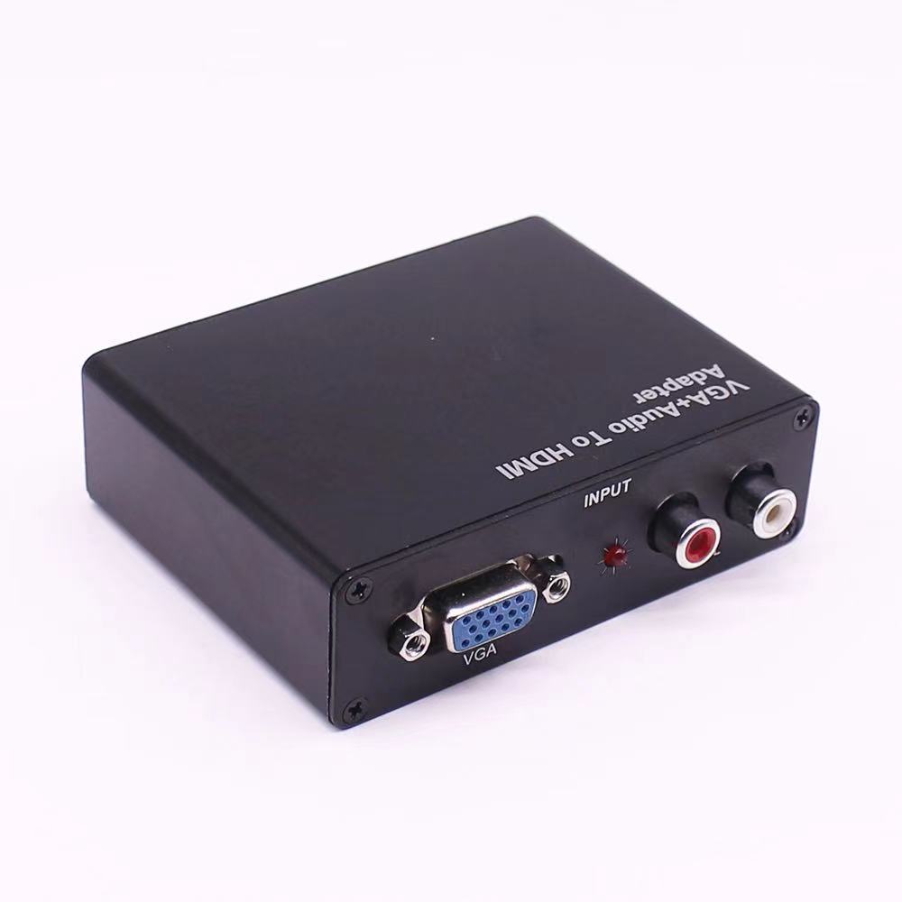 Vga to Hdmi with Audio Converter Vga to Hdmi Converter Aluminum Alloy Shell