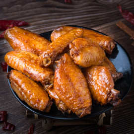 冷吃熟食鸡中翅四川麻辣小吃休闲零食办公室卤味鸡翅网红辣卤鸡肉