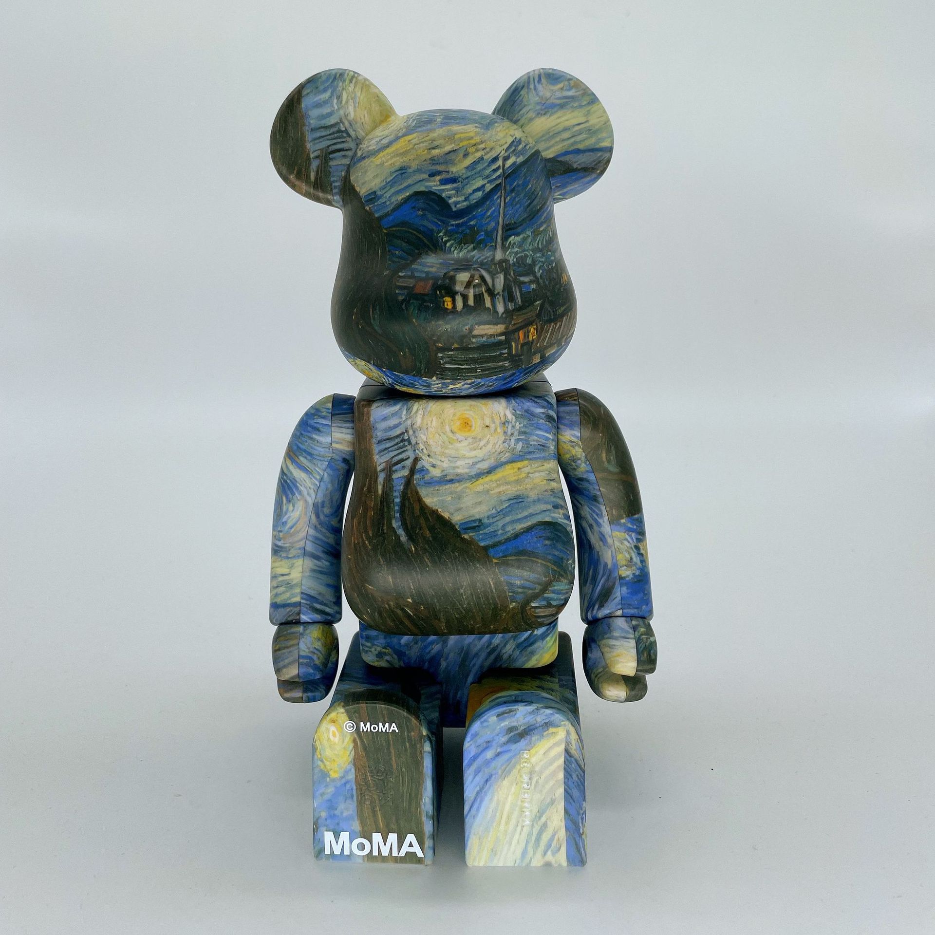 bearbrick暴力熊400%积木熊梵高 星空潮流摆件亚克力展示玩具公仔