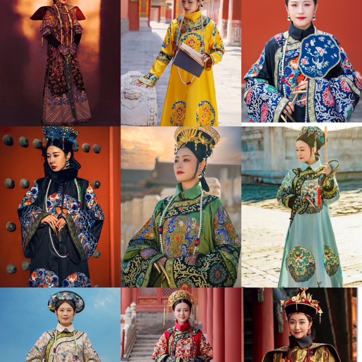 清朝皇帝吉服服装皇后故宫格格写真小品旗服古董古装