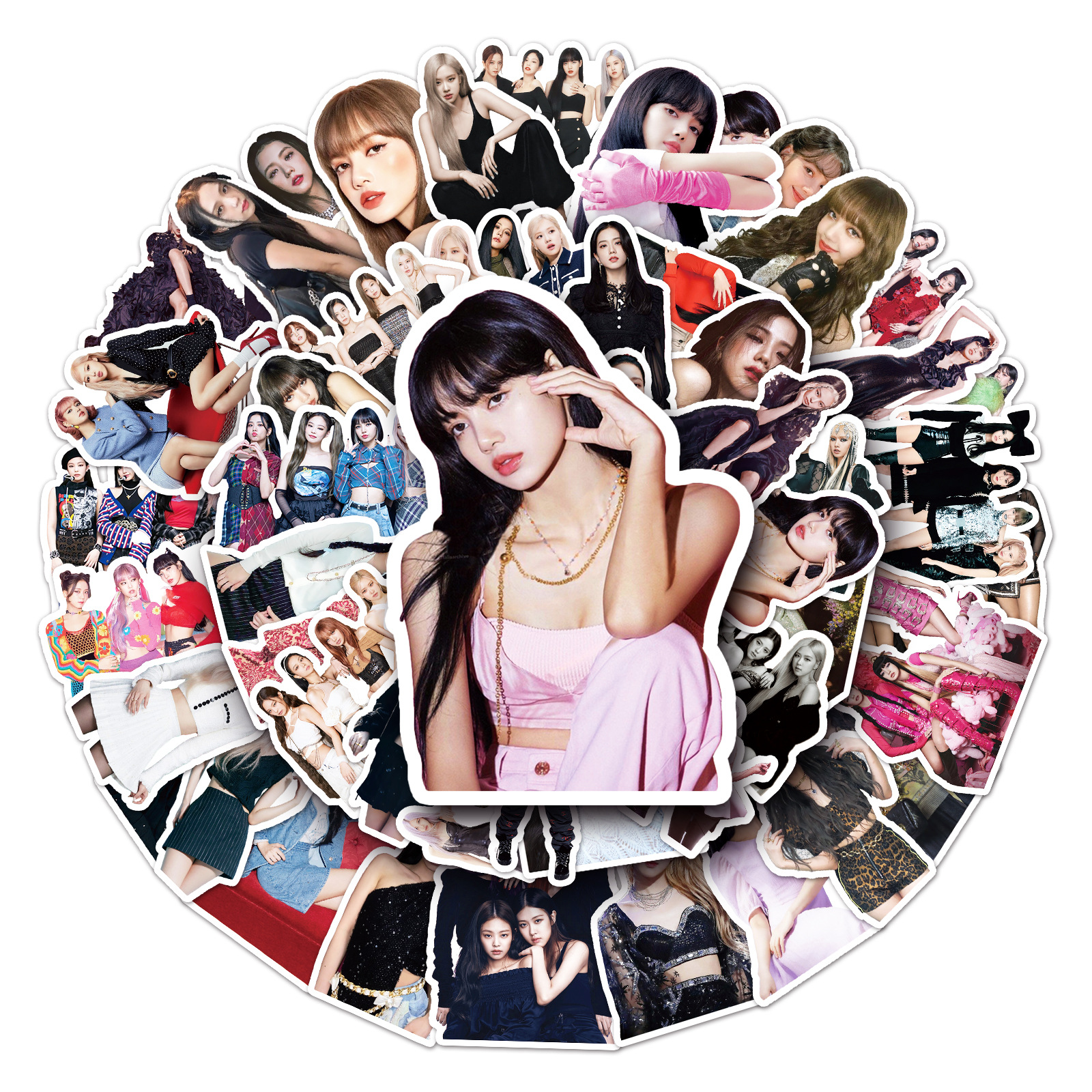 50张blackpink贴纸涂鸦韩国女团明星周边diy滑板行李箱