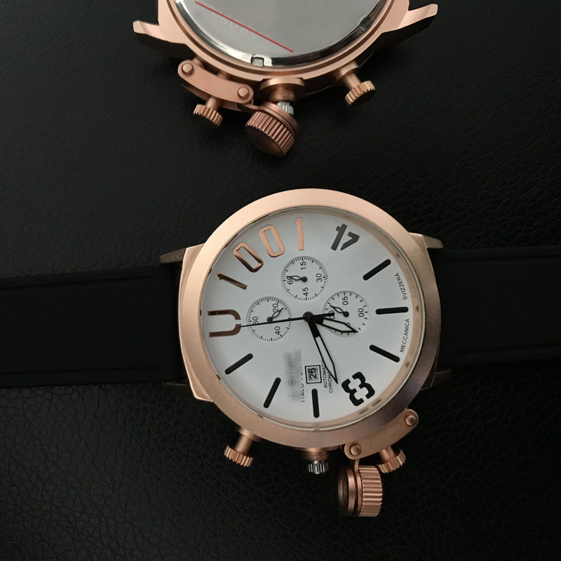 定制加工uboat大表盘时尚自动机械男表u1001多功能男士手表猛禽表