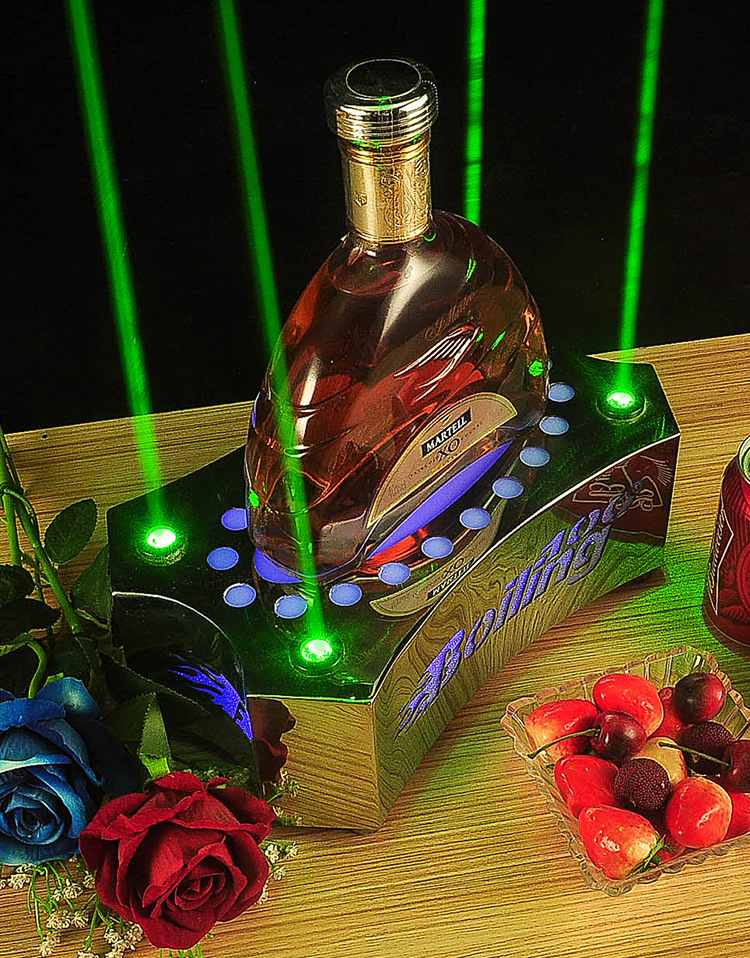 骏捷 新款ktv夜店酒吧用品发光洋酒座xo香槟红酒led展示架创意