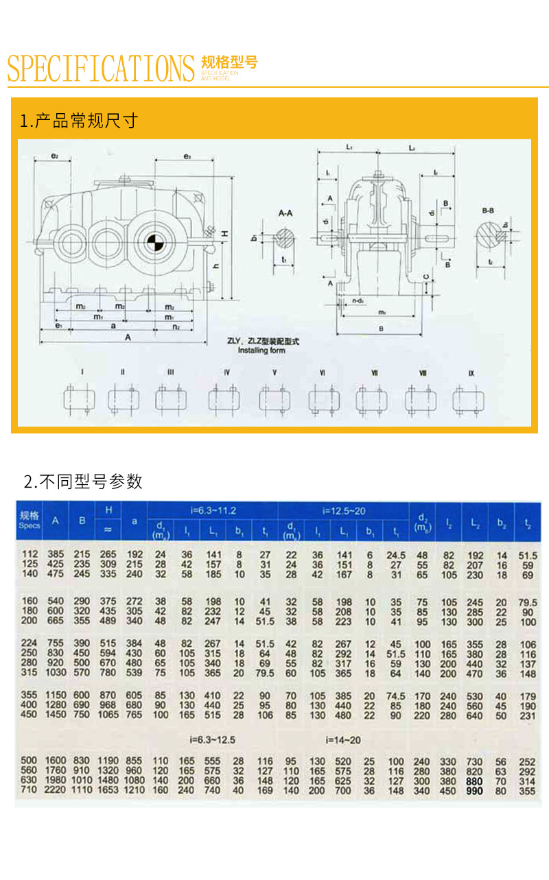 泰隆减速机 供应泰兴减速机 zly系列 硬齿面减速机 齿轮减速机