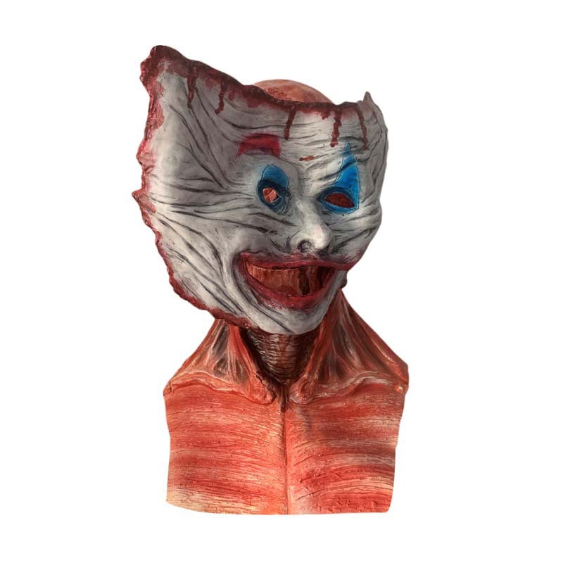 万圣节新款恐怖杰克双层面皮可动面具 double-faced流血骷髅头套