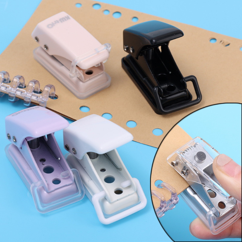 single ring mini hole punch 1 hole cute paper punch portable