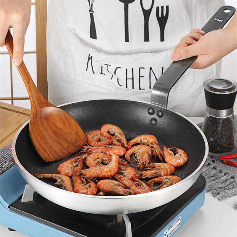 单柄不锈钢煎锅平底复合平底锅西餐酱汁锅牛排炒饭锅工厂供货