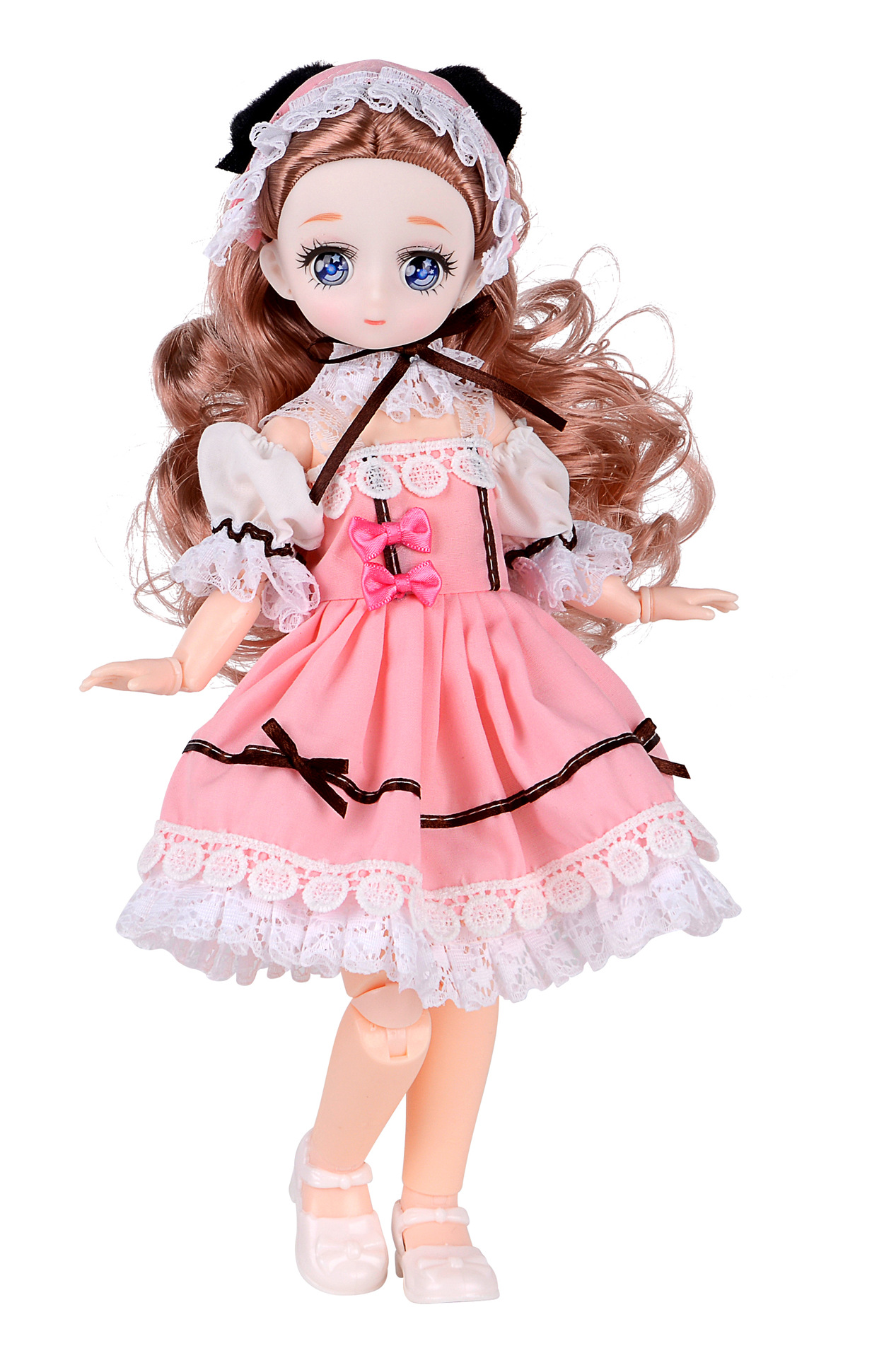 5D Eye Multi-Joint 6 Points BJD Doll Princess 30cm Two-Dimensional Doll Clothes Girls Playing House Toy