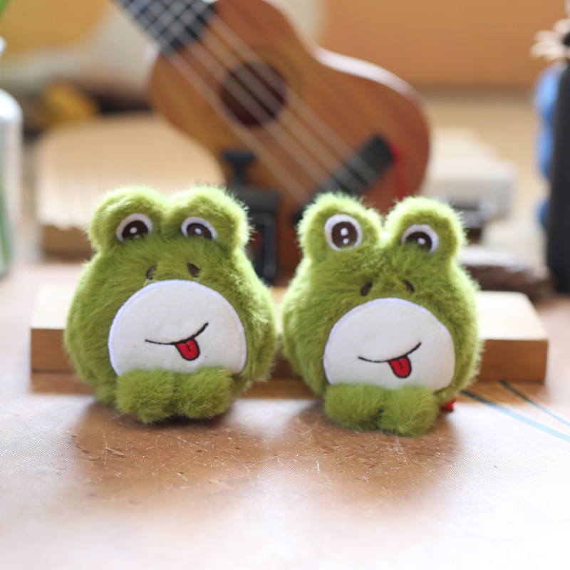 网红可爱萌小青蛙挂件毛绒玩具公仔卡通包包挂饰钥匙扣布娃娃玩偶