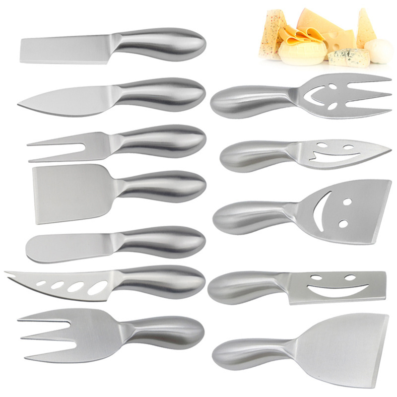 Factory Direct Supply Baking Tool Stainless Steel Cheese Knife Suit Household Kitchen Butter Knife Cheese Cake Fork