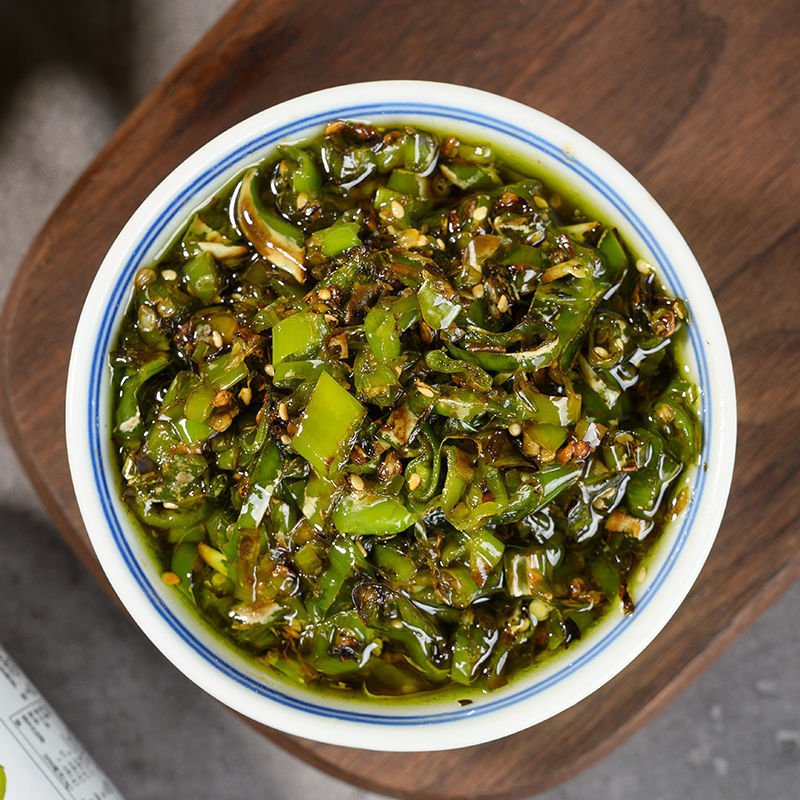 烧青椒酱特辣辣椒酱下饭菜自制农家四川剁辣椒拌面神器