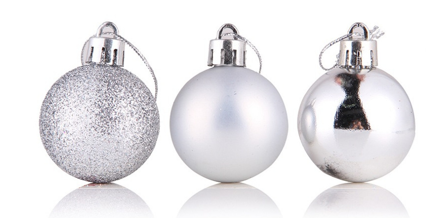 Christmas Ball Bulk Ball Diameter 3 Cm2cm4cm5cm6cm Christmas Ball Electroplating Ball Christmas Tree Hanging Parts Ornament Ball