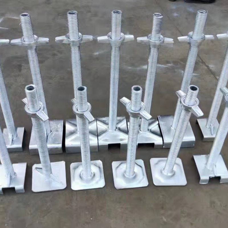 厂家生 产盘扣用镀锌丝杠建筑可调空心顶托建筑油托