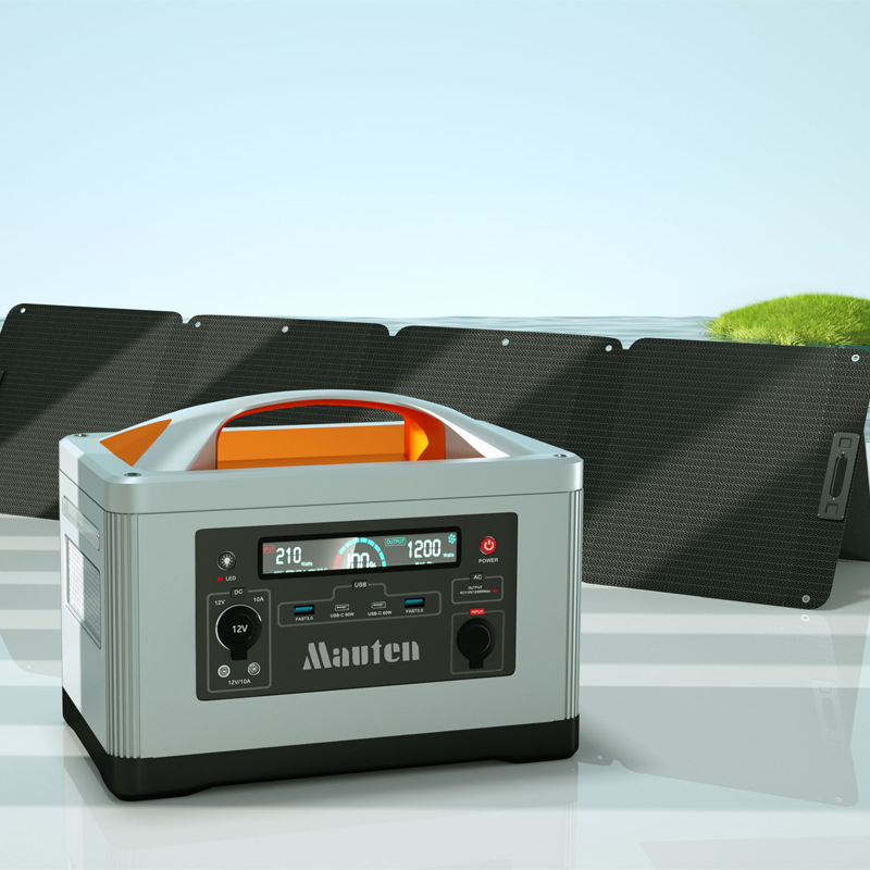 1200w户外便携储电源太阳能备用家庭欧洲储能新能源应急移动电源